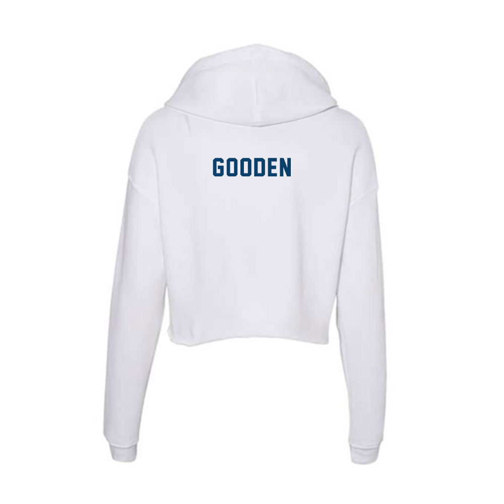Saint Peter's - NCAA Men's Track & Field : Delano Gooden - Women's Crop Fleece Hoodie-1