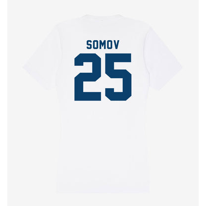 Saint Peter's - NCAA Men's Soccer : Kaloyan Somov - Women's V-Neck T-Shirt-1