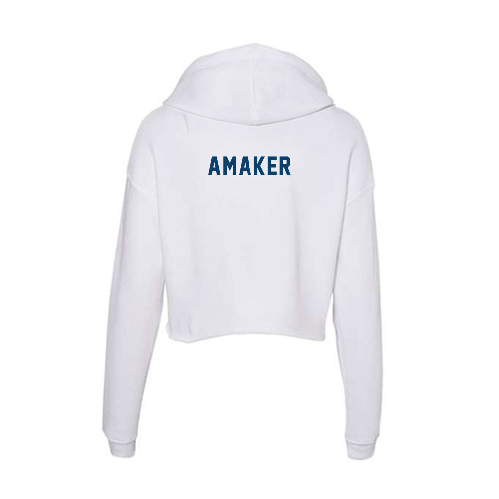 Saint Peter's - NCAA Men's Track & Field : Michael Amaker - Women's Crop Fleece Hoodie-1
