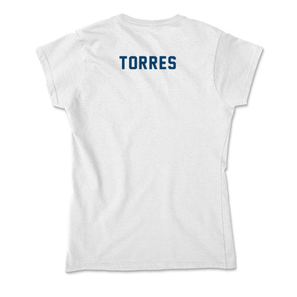 Saint Peter's - NCAA Men's Swimming & Diving : Anthony Torres - Soft Style Women’s T-Shirt-1