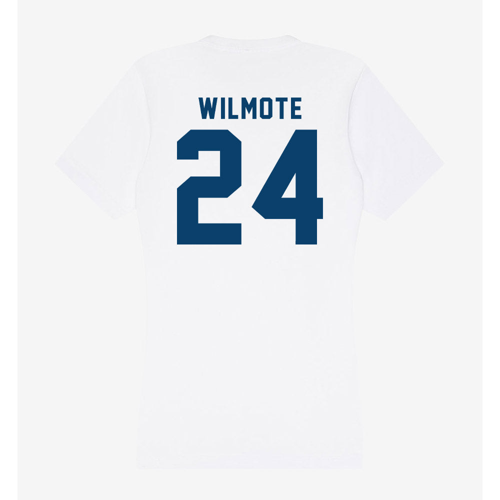 Saint Peter's - NCAA Men's Basketball : Robert Wilmote - Women's V-Neck T-Shirt-1