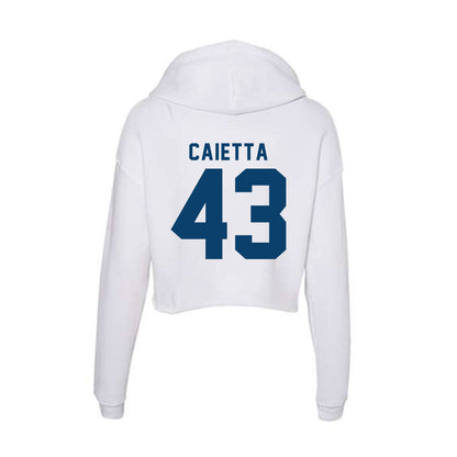 Saint Peter's - NCAA Baseball : Frank Caietta - Women's Crop Fleece Hoodie-1
