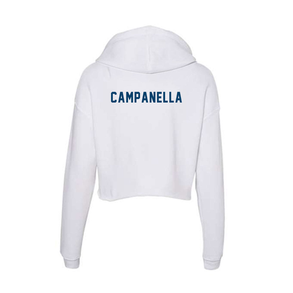 Saint Peter's - NCAA Men's Golf : Nick Campanella - Women's Crop Fleece Hoodie-3