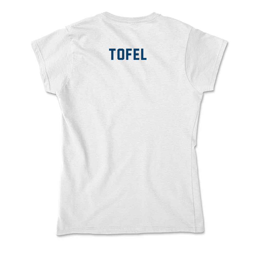 Saint Peter's - NCAA Men's Swimming & Diving : Emerson Tofel - Soft Style Women’s T-Shirt-1