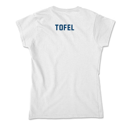 Saint Peter's - NCAA Men's Swimming & Diving : Emerson Tofel - Soft Style Women’s T-Shirt-1