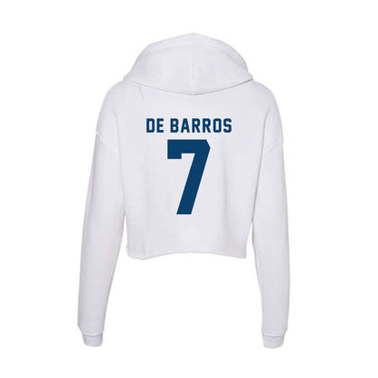 Saint Peter's - NCAA Women's Soccer : Alexa De Barros - Women's Crop Fleece Hoodie-3