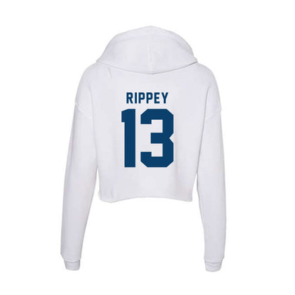 Saint Peter's - NCAA Women's Basketball : DeNaya Rippey - Women's Crop Fleece Hoodie-3