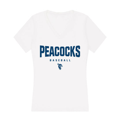Saint Peter's - NCAA Baseball : Max Abrams - Women's V-Neck T-Shirt-0
