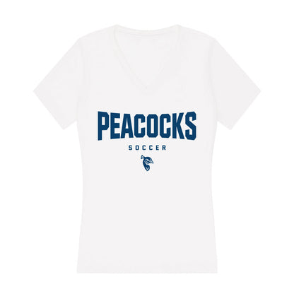 Saint Peter's - NCAA Men's Soccer : Bryan Garcia - Women's V-Neck T-Shirt-0