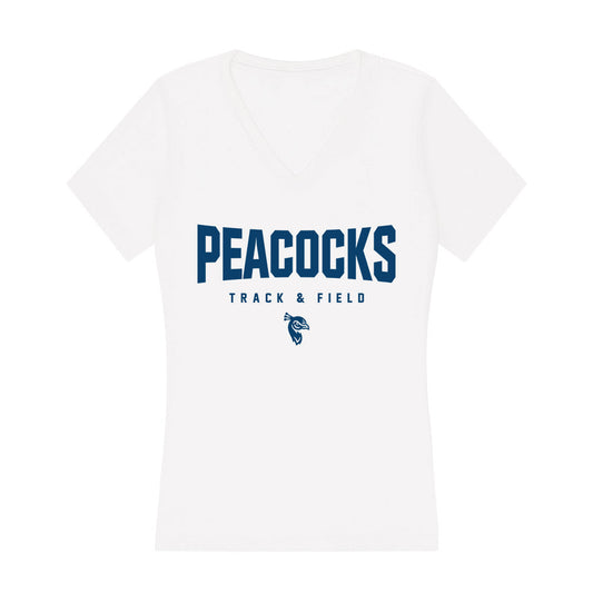 Saint Peter's - NCAA Men's Track & Field : Niles Thony - Women's V-Neck T-Shirt-0