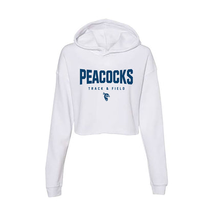 Saint Peter's - NCAA Men's Track & Field : Michael Amaker - Women's Crop Fleece Hoodie-0