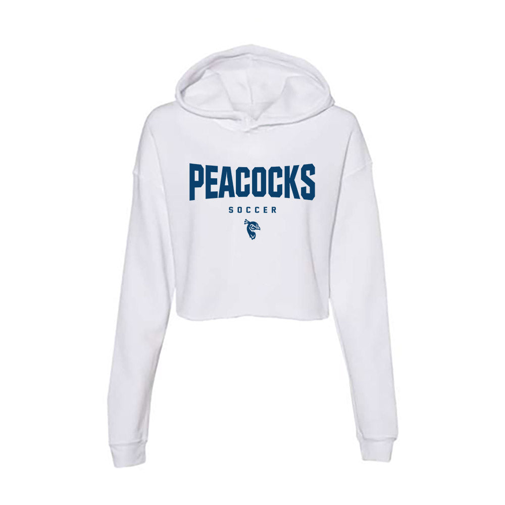 Saint Peter's - NCAA Men's Soccer : Thomas Helgheim - Women's Crop Fleece Hooded Sweatshirt-0