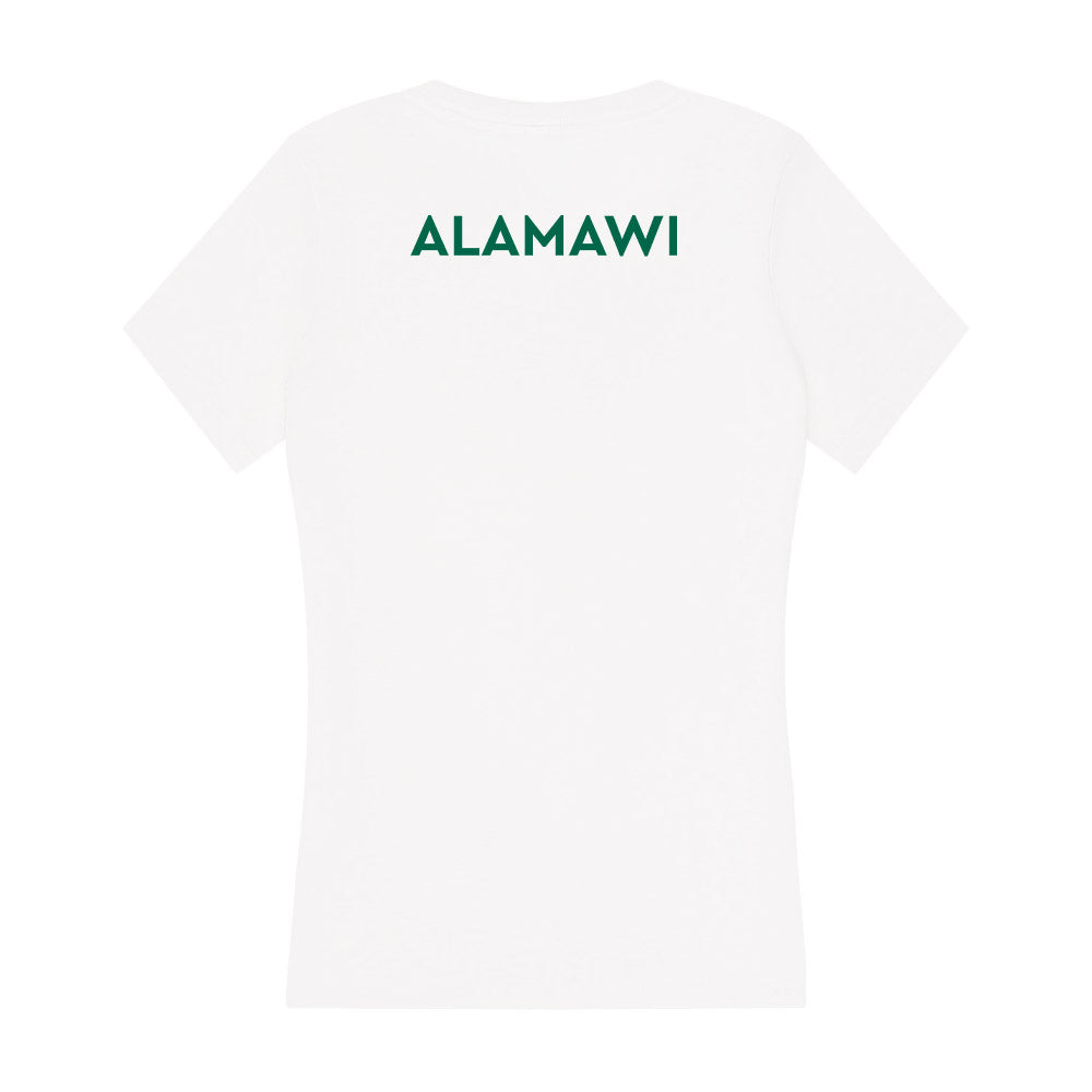 Illinois Wesleyan - NCAA Wrestling : Ameer Alamawi - Women's V-Neck T-Shirt-1