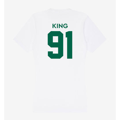 Illinois Wesleyan - NCAA Football : Anaijs King - Women's V-Neck T-Shirt-1