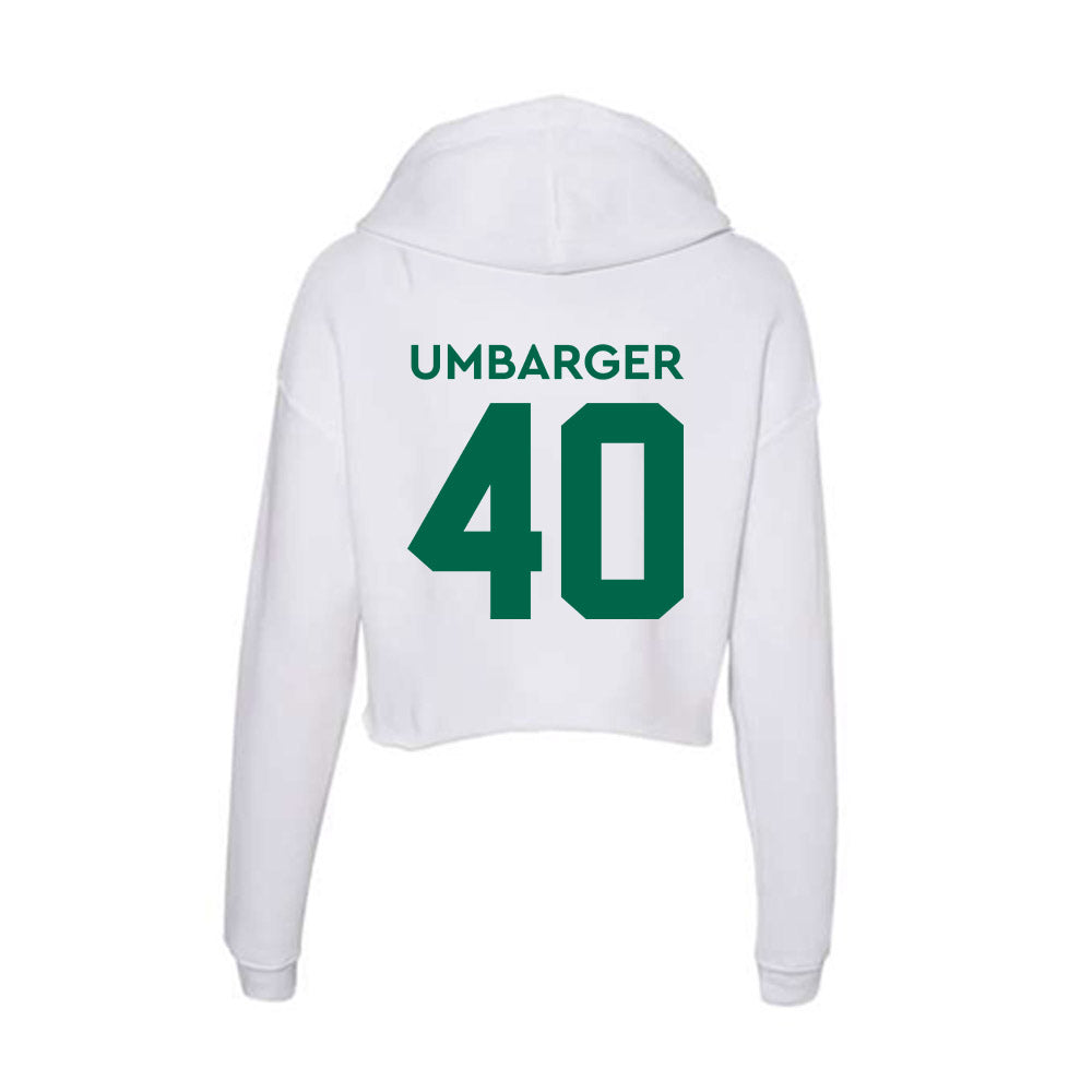 Illinois Wesleyan - NCAA Football : Ryan Umbarger - Women's Crop Fleece Hoodie-1