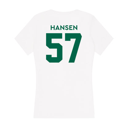 Illinois Wesleyan - NCAA Football : Zach Hansen - Women's V-Neck T-Shirt-1