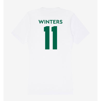 Illinois Wesleyan - NCAA Football : Deon Winters - Women's V-Neck T-Shirt-1