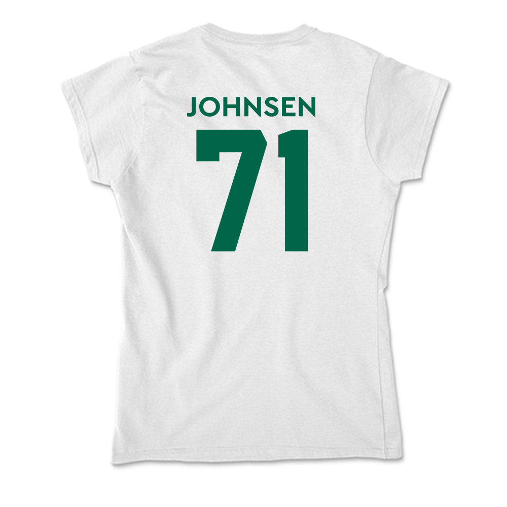 Illinois Wesleyan - NCAA Football : Luke Johnsen - Soft Style Women’s T-Shirt-1