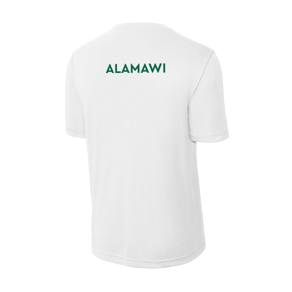 Illinois Wesleyan - NCAA Wrestling : Ameer Alamawi - Performance T-Shirt-1