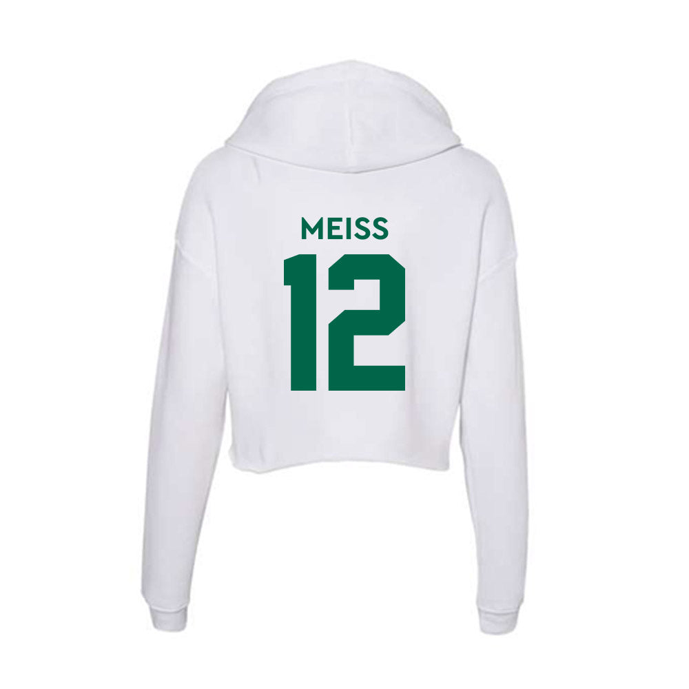 Illinois Wesleyan - NCAA Men's Basketball : Micah Meiss - Women's Crop Fleece Hoodie-1