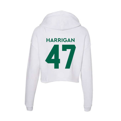 Illinois Wesleyan - NCAA Football : Luke Harrigan - Women's Crop Fleece Hoodie-1