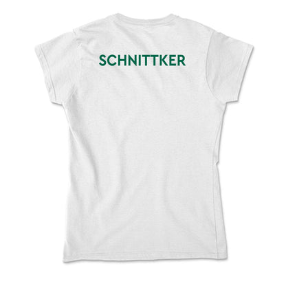 Illinois Wesleyan - NCAA Women's Swimming & Diving : Abigail Schnittker - Soft Style Women’s T-Shirt-1