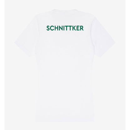Illinois Wesleyan - NCAA Women's Swimming & Diving : Abigail Schnittker - Women's V-Neck T-Shirt-1
