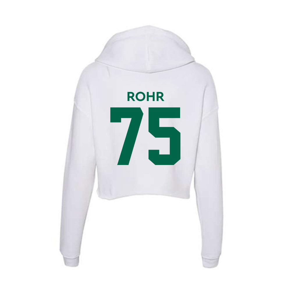 Illinois Wesleyan - NCAA Football : Max Rohr - Women's Crop Fleece Hoodie-1