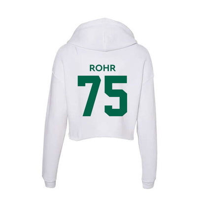 Illinois Wesleyan - NCAA Football : Max Rohr - Women's Crop Fleece Hoodie-1