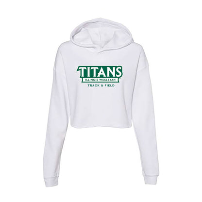 Illinois Wesleyan - NCAA Women's Track & Field : Mallory Short - Women's Crop Fleece Hoodie-0