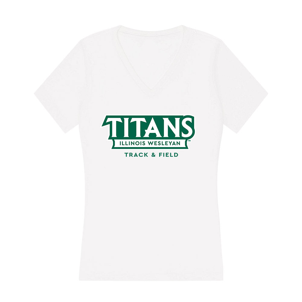 Illinois Wesleyan - NCAA Women's Track & Field : Mallory Short - Women's V-Neck T-Shirt-0