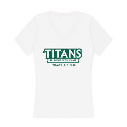 Illinois Wesleyan - NCAA Women's Track & Field : Mallory Short - Women's V-Neck T-Shirt-0