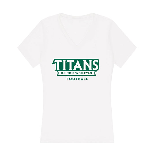 Illinois Wesleyan - NCAA Football : Anaijs King - Women's V-Neck T-Shirt-0