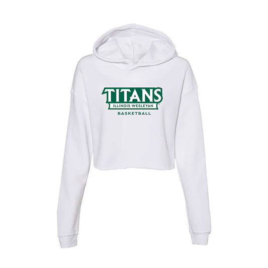 Illinois Wesleyan - NCAA Men's Basketball : Micah Meiss - Women's Crop Fleece Hoodie-0