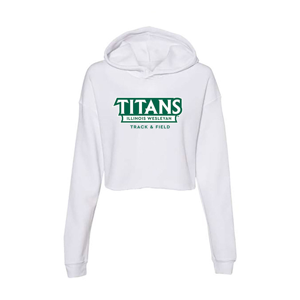 Illinois Wesleyan - NCAA Women's Track & Field : Mallory Short - Women's Crop Fleece Hoodie-0
