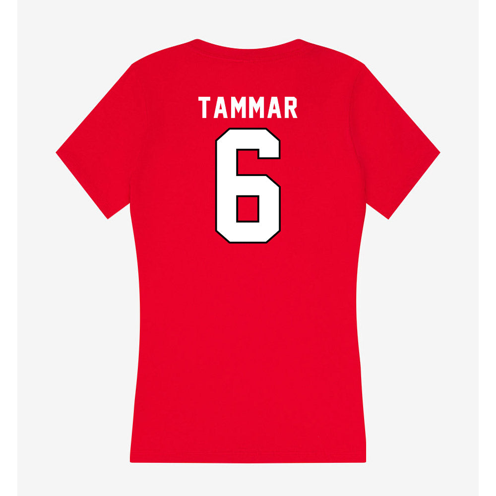 Tampa - NCAA Men's Soccer : Cherif Tammar - Women's V-Neck T-Shirt-1