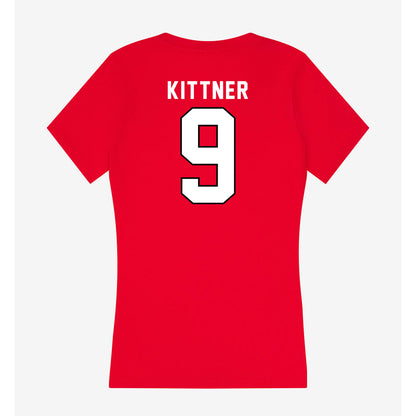 Tampa - NCAA Women's Soccer : Brooke Kittner - Women's V-Neck T-Shirt-1