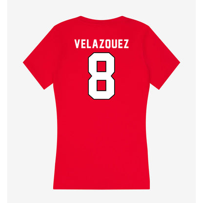 Tampa - NCAA Baseball : Josiah Velazquez - Women's V-Neck T-Shirt-1