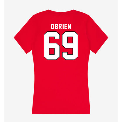 Tampa - NCAA Men's Lacrosse : Connor OBrien - Women's V-Neck T-Shirt-1