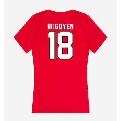 Tampa - NCAA Baseball : Jhoander Irigoyen - Women's V-Neck T-Shirt-1