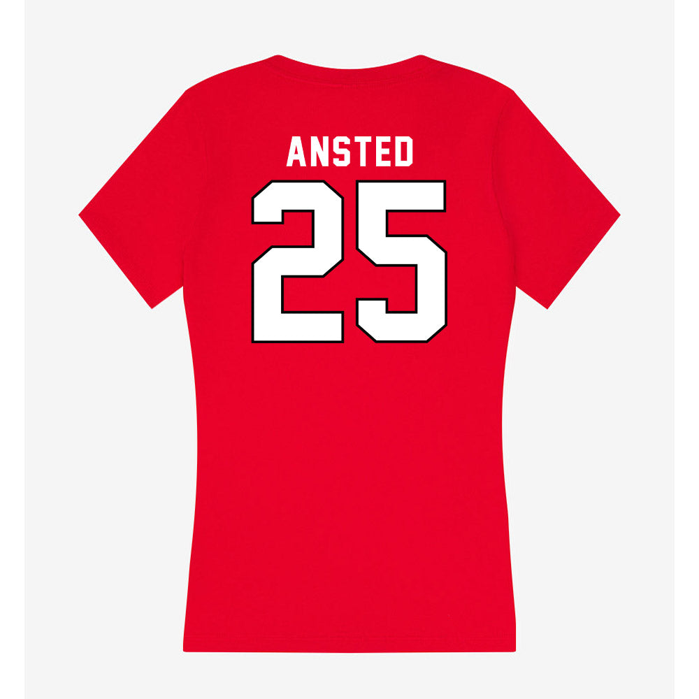 Tampa - NCAA Men's Lacrosse : Grant Ansted - Women's V-Neck T-Shirt-1