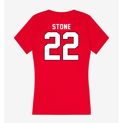 Tampa - NCAA Men's Lacrosse : Conley Stone - Women's V-Neck T-Shirt-1