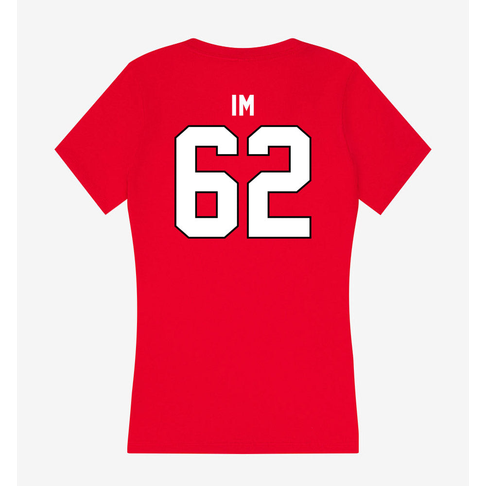 Tampa - NCAA Men's Lacrosse : Matthew Im - Women's V-Neck T-Shirt-1