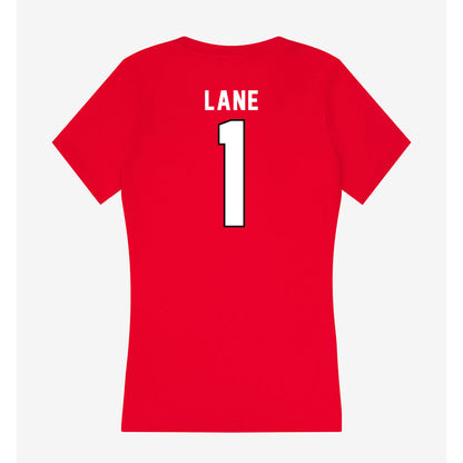 Tampa - NCAA Men's Basketball : Trey Lane - Women's V-Neck T-Shirt-1