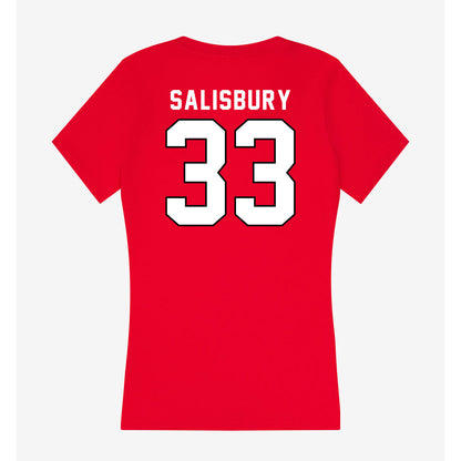 Tampa - NCAA Softball : Karlee Salisbury - Women's V-Neck T-Shirt-1