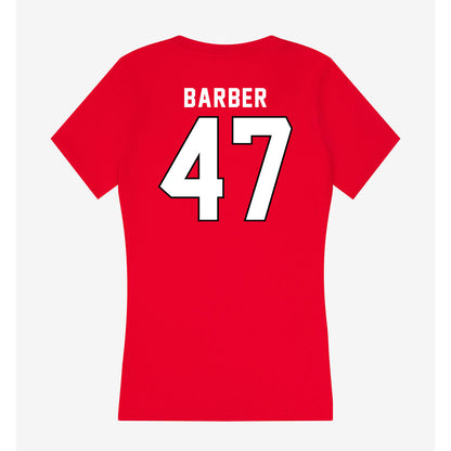 Tampa - NCAA Men's Lacrosse : Jake Barber - Women's V-Neck T-Shirt-1