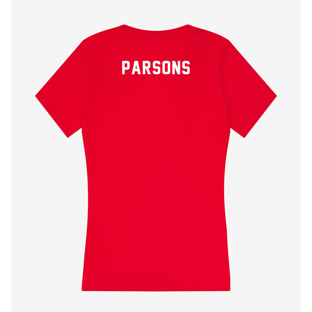Tampa - NCAA Men's Swimming & Diving : Ben Parsons - Women's V-Neck T-Shirt-1