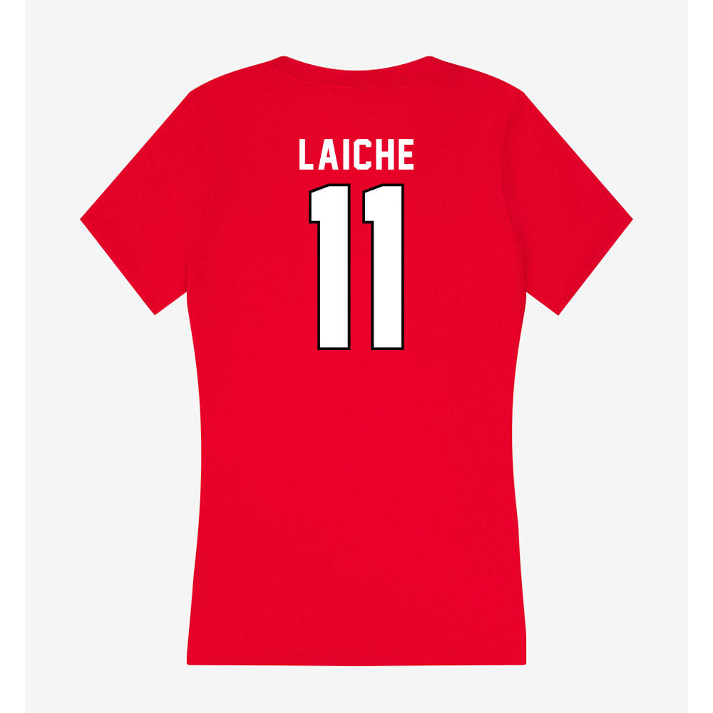 Tampa - NCAA Baseball : Alex Laiche - Women's V-Neck T-Shirt-1