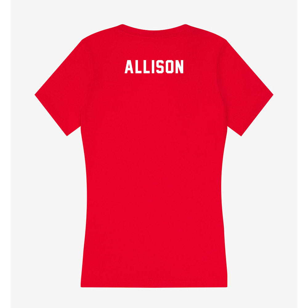 Tampa - NCAA Men's Swimming & Diving : Jared Allison - Women's V-Neck T-Shirt-1
