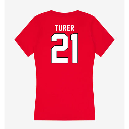 Tampa - NCAA Baseball : Jake Turer - Women's V-Neck T-Shirt-1